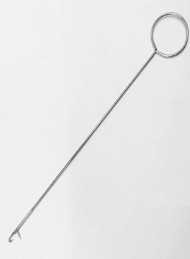 Sana Mega Mart Sewing Loop Turner Hook 10.5 Inch (26.5cm) with Latch | Durable Steel Tool for Turning Fabric Tubes, Straps, Belts, Bias Tapes, and Loops | DIY Sewing Craft Tool for Tailors & Hobbyists - Image 1